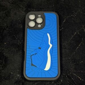 iPhone 16 Pro Max blue sporty shoe phone case NWT